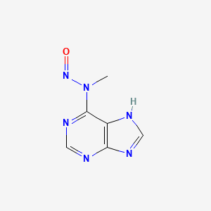 molecular formula C6H6N6O B1204192 N-Methyl-N-nitroso-1H-purin-6-amine CAS No. 21928-82-5