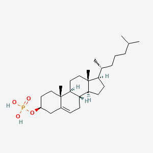 [(3S,8S,9S,10R,13R,14S,17R)-10,13-dimethyl-17-[(2R)-6-methylheptan-2-yl]-2,3,4,7,8,9,11,12,14,15,16,17-dodecahydro-1H-cyclopenta[a]phenanthren-3-yl] dihydrogen phosphate
