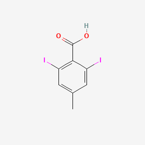 molecular formula C8H6I2O2 B12042003 2,6-Diiodo-4-methylbenzoic acid 