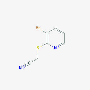 molecular formula C7H5BrN2S B12042007 2-((3-Bromopyridin-2-yl)thio)acetonitrile 
