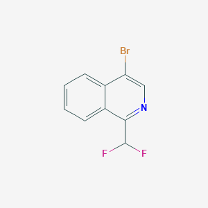 molecular formula C10H6BrF2N B12042037 4-Bromo-1-(difluoromethyl)isoquinoline 