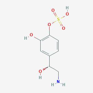 molecular formula C8H11NO6S B1204213 Norepinephrine sulfate CAS No. 81138-41-2
