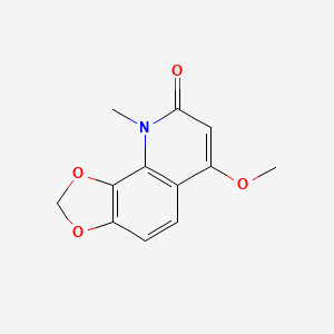 molecular formula C12H11NO4 B1204214 Casimiroin CAS No. 477-89-4