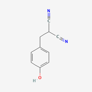 molecular formula C10H8N2O B1204220 2-[(4-Hydroxyphenyl)methyl]propanedinitrile CAS No. 5553-97-9