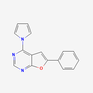 6-Phenyl-4-(1-pyrrolyl)furo[2,3-d]pyrimidine