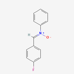 molecular formula C13H10FNO B1204229 1-(4-fluorophenyl)-N-phenylmethanimine oxide 