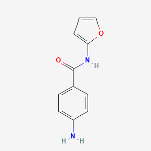 molecular formula C11H10N2O2 B1204230 4-Amino-N-furan-2-yl-benzamide CAS No. 436088-30-1