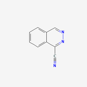 molecular formula C9H5N3 B1204237 1-Phthalazinecarbonitrile CAS No. 7694-81-7