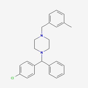 molecular formula C25H27ClN2 B1204245 Meclozine CAS No. 569-65-3