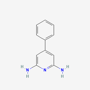 molecular formula C11H11N3 B12042487 2,6-Pyridinediamine, 4-phenyl- 