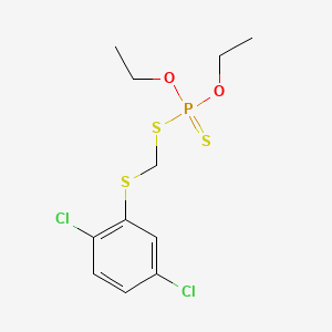molecular formula C11H15Cl2O2PS3 B1204249 Phenkapton CAS No. 2275-14-1