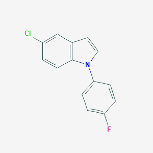 molecular formula C14H9ClFN B120425 5-Chloro-1-(4-fluorophenyl)-1H-indole CAS No. 138900-22-8