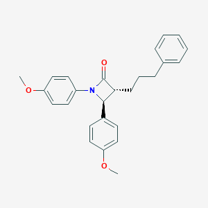 molecular formula C26H27NO3 B120427 1,4-Bis(4-methoxyphenyl)-3-(3-phenylpropyl)-2-azetidinone CAS No. 148260-92-8