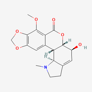 molecular formula C18H19NO6 B1204275 Candimine CAS No. 24585-19-1