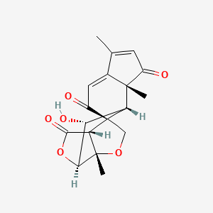 molecular formula C18H18O6 B1204276 Samaderin A CAS No. 64364-76-7