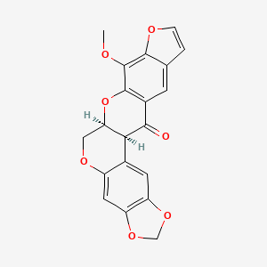 molecular formula C20H14O7 B1204279 Pachyrrhizone 