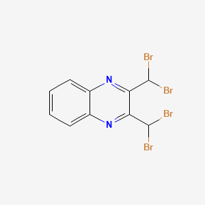 molecular formula C10H6Br4N2 B12042828 2,3-Bis(dibromomethyl)quinoxaline CAS No. 32602-06-5