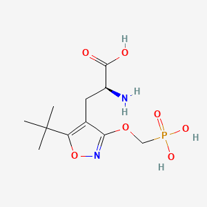 molecular formula C11H19N2O7P B1204287 2-Amino-3-(5-tert-butyl-3-(phosphonomethoxy)-4-isoxazolyl)propionic acid 
