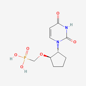 ({[(1R,2R)-2-(uracil-1-yl)cyclopentyl]oxy}methyl)phosphonic acid