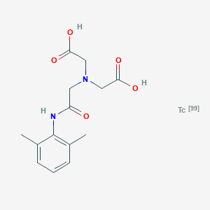 molecular formula C14H18N2O5Tc B1204290 Ceretec 