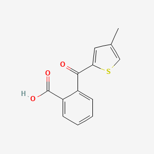 molecular formula C13H10O3S B12042901 2-(4-Methylthiophene-2-carbonyl)benzoic acid CAS No. 875844-90-9