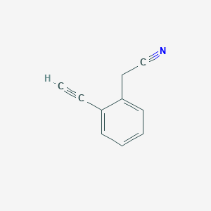 molecular formula C10H7N B12043001 2-(2-Ethynylphenyl)acetonitrile CAS No. 1000512-52-6