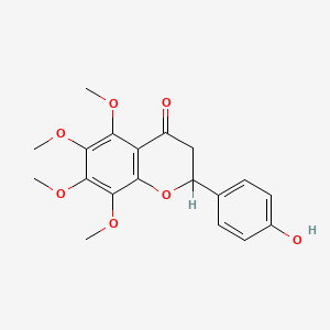 2-(4-Hydroxyphenyl)-5,6,7,8-tetramethoxy-2,3-dihydro-4H-chromen-4-one