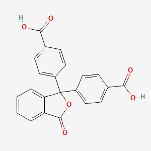 molecular formula C22H14O6 B12043109 4,4'-(3-Oxo-1,3-dihydroisobenzofuran-1,1-diyl)dibenzoic acid CAS No. 7535-16-2