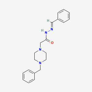 molecular formula C20H24N4O B12043133 N'-Benzylidene-2-(4-benzyl-1-piperazinyl)acetohydrazide 