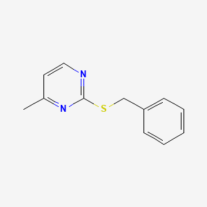 molecular formula C12H12N2S B12043162 2-(Benzylthio)-4-methylpyrimidine 