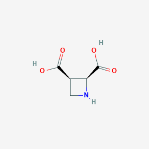 molecular formula C5H7NO4 B120432 (2S,3R)-Azetidine-2,3-dicarboxylic acid CAS No. 147332-12-5