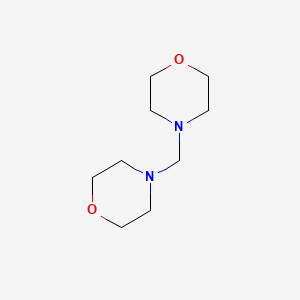 molecular formula C9H18N2O2 B1204323 N,N'-Dimorpholinomethane CAS No. 5625-90-1