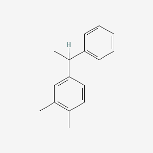 Benzene, 1,2-dimethyl-4-(1-phenylethyl)-
