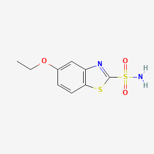 molecular formula C9H10N2O3S2 B12043267 5-Ethoxy-1,3-benzothiazole-2-sulfonamide CAS No. 35203-92-0