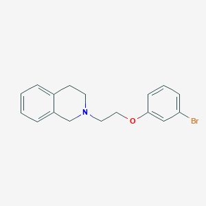 molecular formula C17H18BrNO B1204328 2-[2-(3-bromophenoxy)ethyl]-3,4-dihydro-1H-isoquinoline 