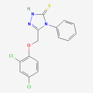 3-[(2,4-dichlorophenoxy)methyl]-4-phenyl-1H-1,2,4-triazole-5-thione