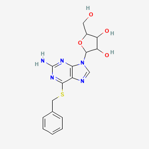molecular formula C17H19N5O4S B1204333 Benzythioguanosine CAS No. 6220-32-2