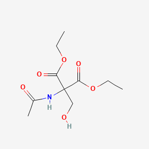 molecular formula C10H17NO6 B1204334 diethyl 2-(acetylamino)-2-(hydroxymethyl)malonate CAS No. 6267-40-9