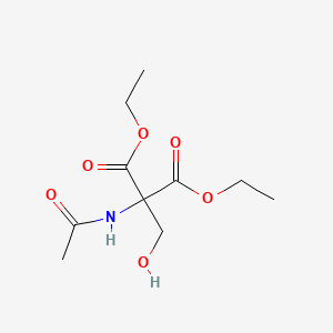 molecular formula C10H17NO6 B1204334 2-Acetamido-2-(hydroxymethyl)propanedioic acid diethyl ester CAS No. 6267-40-9