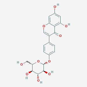 molecular formula C21H20O10 B12043374 5,7-dihydroxy-3-[4-[(2R,3S,4R,5R,6S)-3,4,5-trihydroxy-6-(hydroxymethyl)oxan-2-yl]oxyphenyl]chromen-4-one 