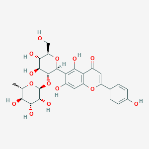 molecular formula C27H30O14 B12043452 Isovitexin-2''-O-rhamnoside (2''-O-alpha-L-Rhamnopyranosyl-isovitexin) CAS No. 72036-50-1