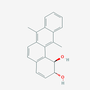 molecular formula C20H18O2 B1204353 (1r,2r)-7,12-dimethyl-1,2-dihydrotetraphene-1,2-diol CAS No. 68984-91-8