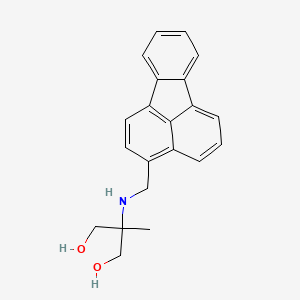 molecular formula C21H21NO2 B1204356 1,3-Propanediol, 2-((3-fluoranthenylmethyl)amino)-2-methyl- CAS No. 96404-52-3