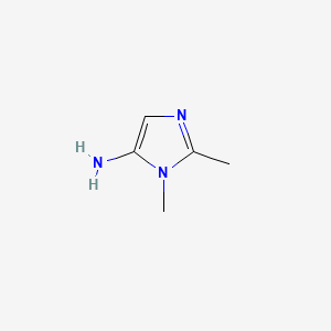 molecular formula C5H9N3 B1204361 1,2-二甲基-1H-咪唑-5-胺 CAS No. 80912-09-0