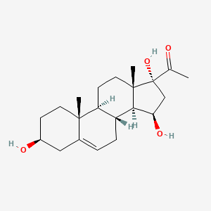 molecular formula C21H32O4 B1204363 3b,15b,17a-Trihydroxy-Pregnenone CAS No. 80380-40-1