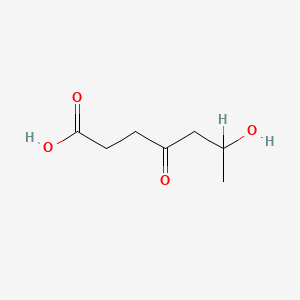 molecular formula C7H12O4 B1204367 4-Oxo-6-hydroxyheptanoic acid CAS No. 85099-01-0