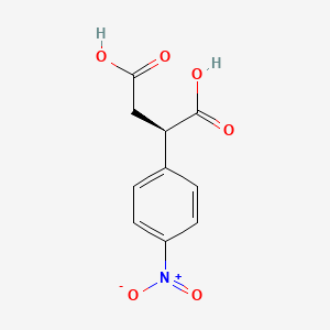 molecular formula C10H9NO6 B1204377 (2R)-2-(4-nitrophenyl)butanedioic acid 