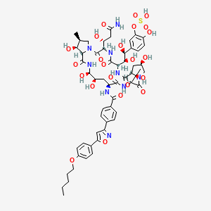 molecular formula C56H71N9O23S B1204384 Micafungin CAS No. 235114-32-6