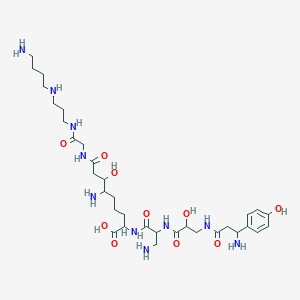molecular formula C33H58N10O10 B1204387 Edeine A CAS No. 52452-77-4