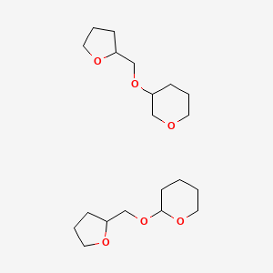 molecular formula C20H36O6 B12043883 2-(oxolan-2-ylmethoxy)oxane;3-(oxolan-2-ylmethoxy)oxane 